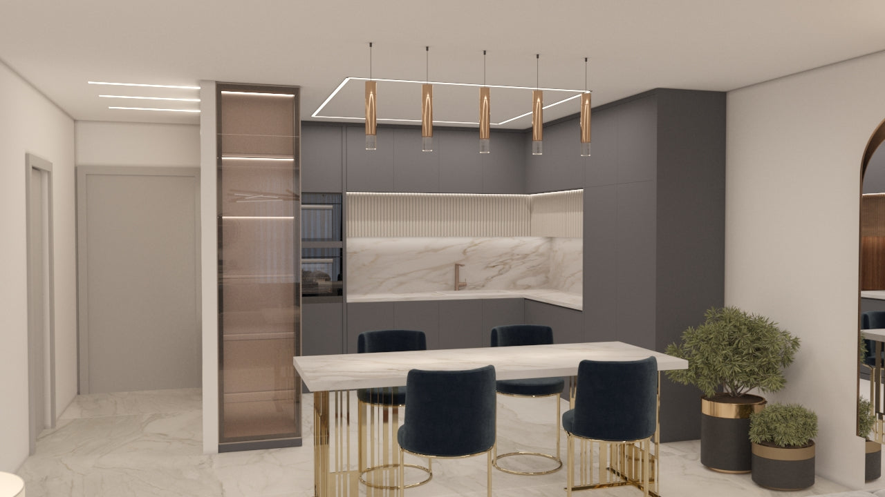 modern kitchen remodeling dubai