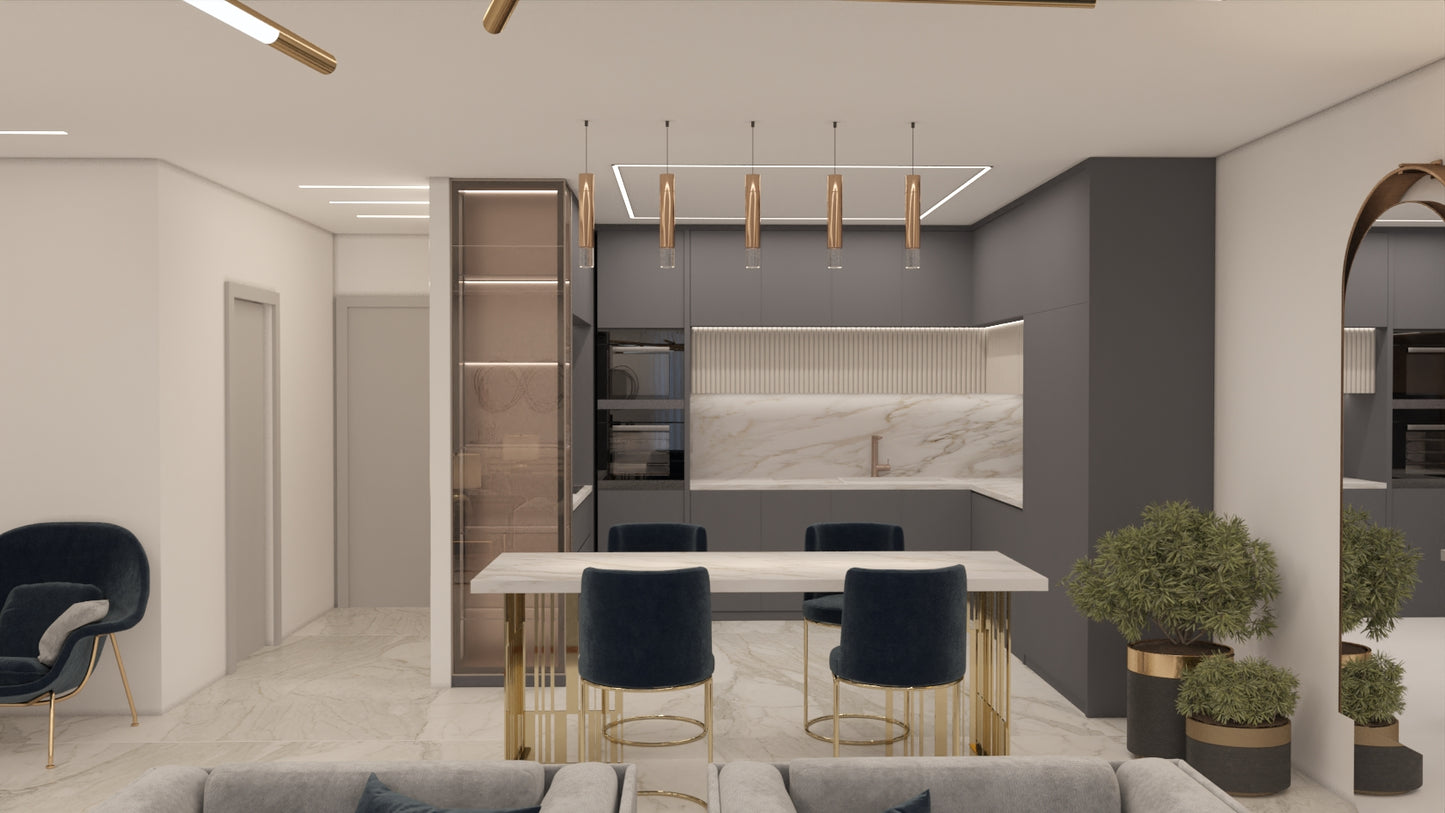 modern kitchen remodeling dubai