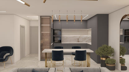 modern kitchen remodeling dubai